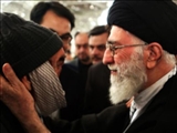 دیدار جانباز ۷۰درصد آقای محمدزاده با رهبر انقلاب